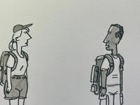 Image 2 of Original cartoon  from American Bystander “Shampoo Unicorn.”