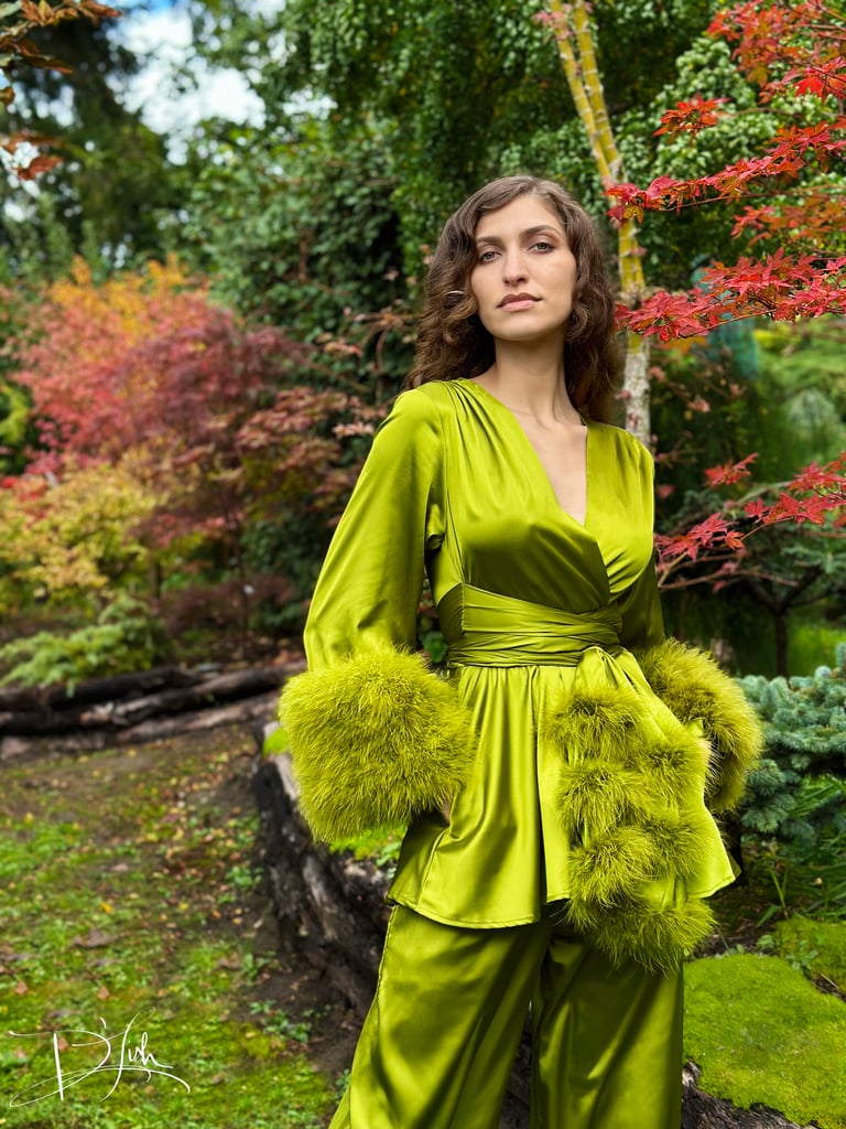 Lounge Suits! Black, Chartreuse, Spring Olive, Regal Purple, Dusty Lavender PRE-ORDER Image 3