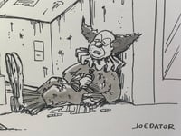 Image 3 of Original cartoon  from American Bystander “Boozo the Clown”