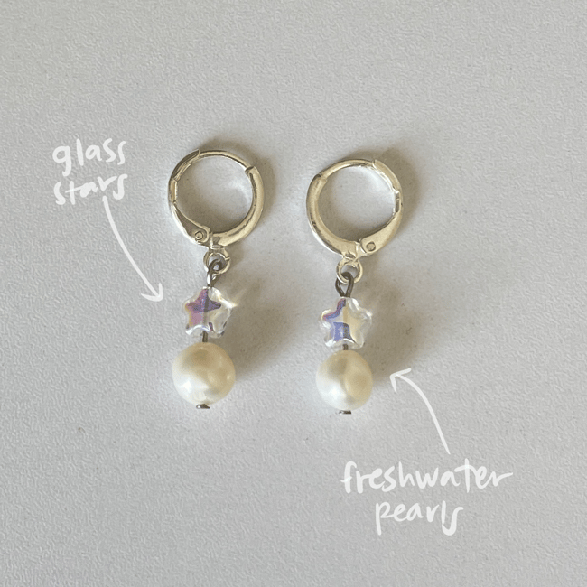 'serenity' huggie hoop earrings