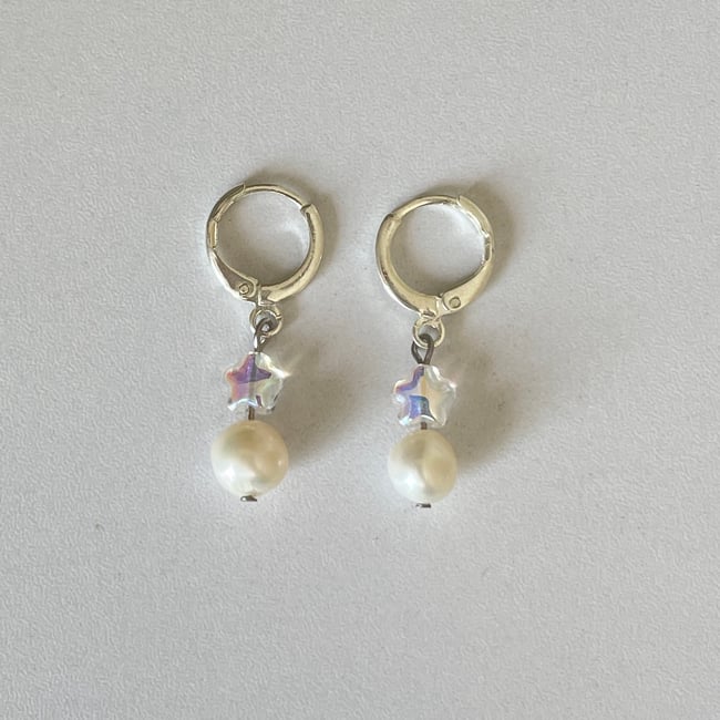 'serenity' huggie hoop earrings