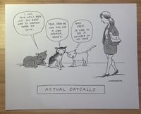 Image 1 of Original cartoon  from American Bystander  “Actual Catcalls”
