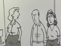 Image 4 of Original cartoon from American Bystander  “Bed Scorpions”