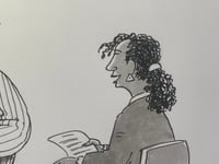 Image 3 of Original cartoon from Air Mail Weekly “Clobbering Palookas.”