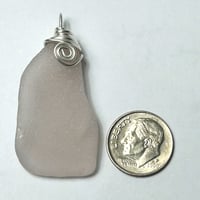 Large Lavender Sea Glass Pendant 