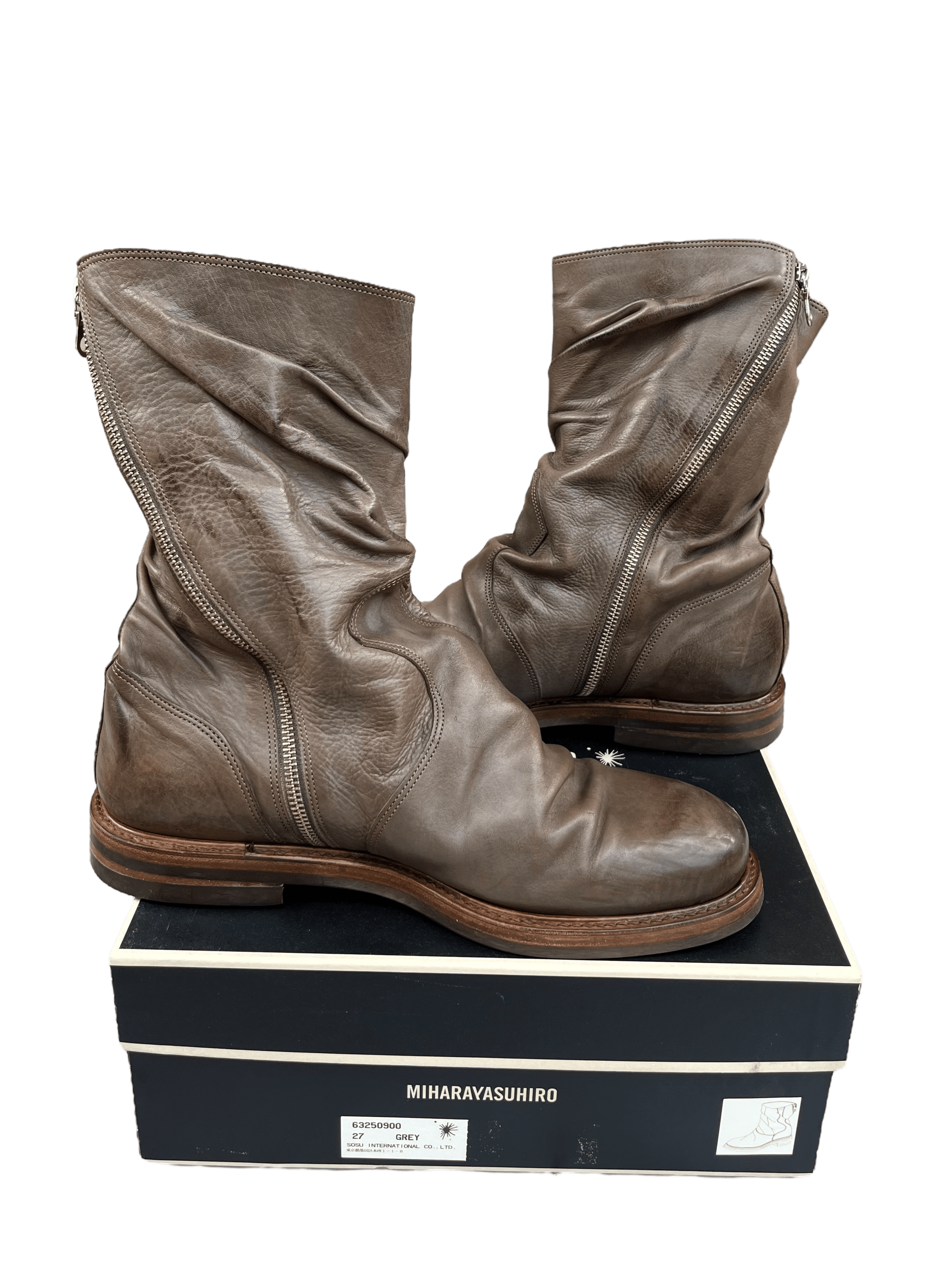 Miharayasuhiro Twisted Leather Boots - 10 | neverlandsupply Miharayasuhiro Twisted Leather Boots - 10 | neverlandsupply