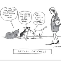 Image 5 of Original cartoon  from American Bystander  “Actual Catcalls”