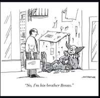 Image 5 of Original cartoon  from American Bystander “Boozo the Clown”