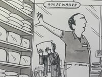 Image 2 of Original New Yorker cartoon “Screaming Pillows”