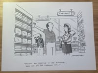 Image 1 of Original New Yorker cartoon “Screaming Pillows”