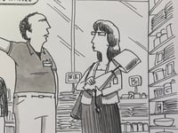 Image 3 of Original New Yorker cartoon “Screaming Pillows”