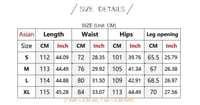 Image 7 of Patchwork Zip Pocket Wide Leg Jeans