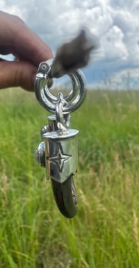 Image 4 of Moonstone/ Wolf Claw earrings 