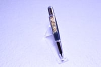 Image 6 of Custom Rattlesnake Pen with Real Feathers, Gun Metal Finish   #0238