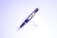 Image 9 of Custom Rattlesnake Pen with Real Feathers, Gun Metal Finish   #0238