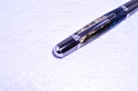 Image 4 of Custom Rattlesnake Pen with Real Feathers, Gun Metal Finish   #0238