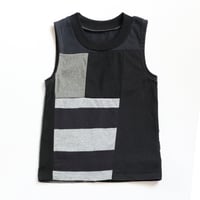 Image 1 of gray black size 8/10 mix all gender tee top shirt boys girls kids child tshirt tank top sleeveless