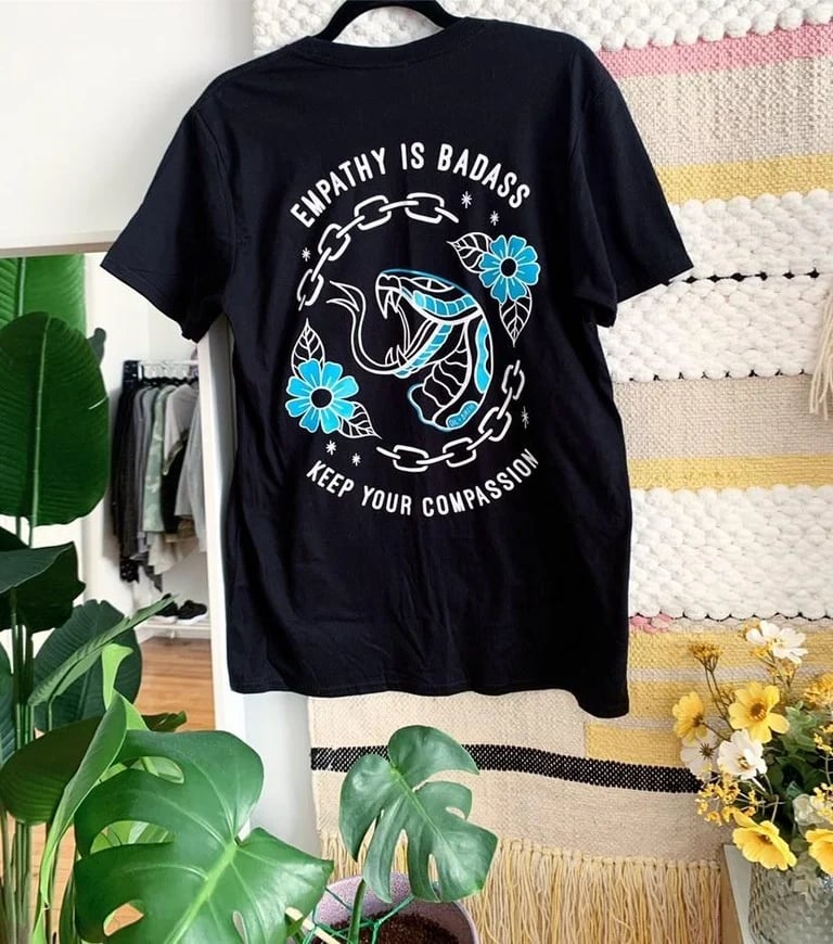 *RESTOCK PRE-ORDER* Empathy is Badass tee (XS-4XL)