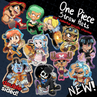 Image 1 of (PRE-ORDER) One Piece (Straw Hat Pirates) 2.5" Acrylic Charms