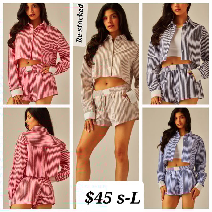 Image of $45 2pc stripe set