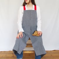 Image 18 of Split Leg Apron for Potters & Artists, Crossback, Adjustable, 7 pockets Ochre No 7:2 