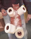 Toilet Paper Pumpkin (Print)