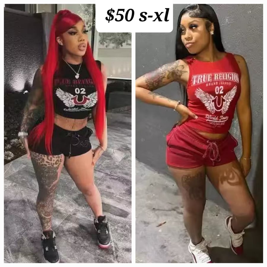 Image of True religion  Red or black set s-xl