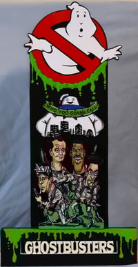 Image 1 of Ghostbusters Hand Crafted 3D Wooden Diorama Cartooning Wall Décor