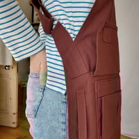 Image 13 of Unisex Woodwork Apron with Vast Array of Pockets and Comfortable Crossback Straps. Warm Beige Canvas