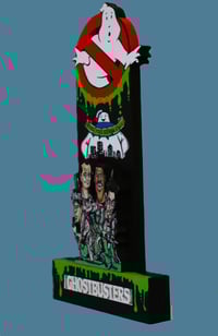 Image 14 of Ghostbusters Hand Crafted 3D Wooden Diorama Cartooning Wall Décor