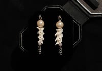 Image 1 of Gilded Vertebrae Earrings
