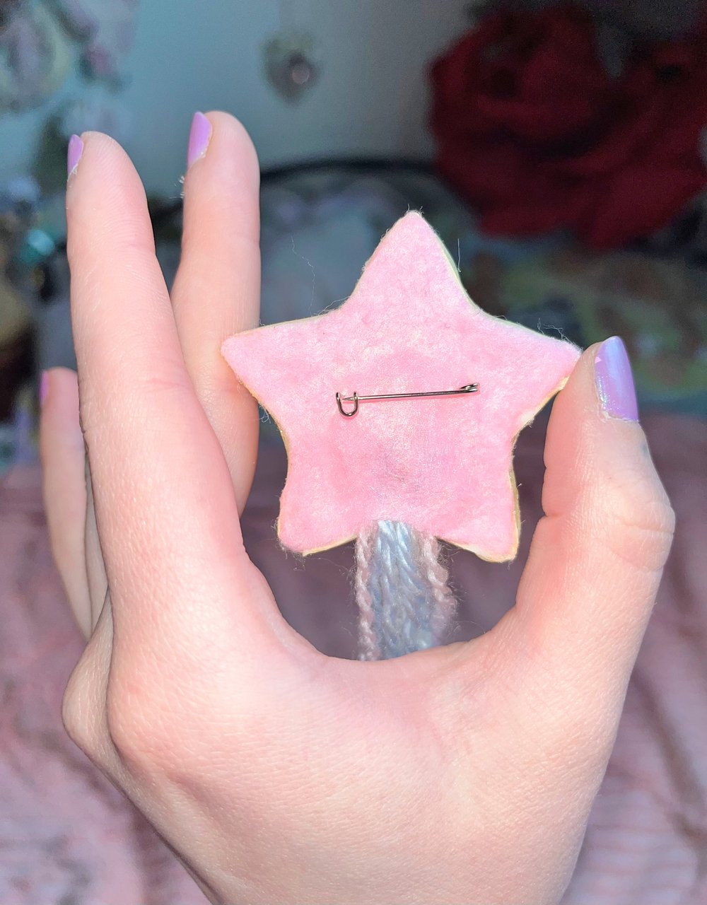 Image of Yellow Star Brooch, Trans Pride! Fat Tail