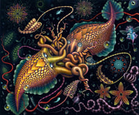 Image 2 of CEPHALOPODS • CUSTOM TAPESTRY • 72 x 54 Inches! 