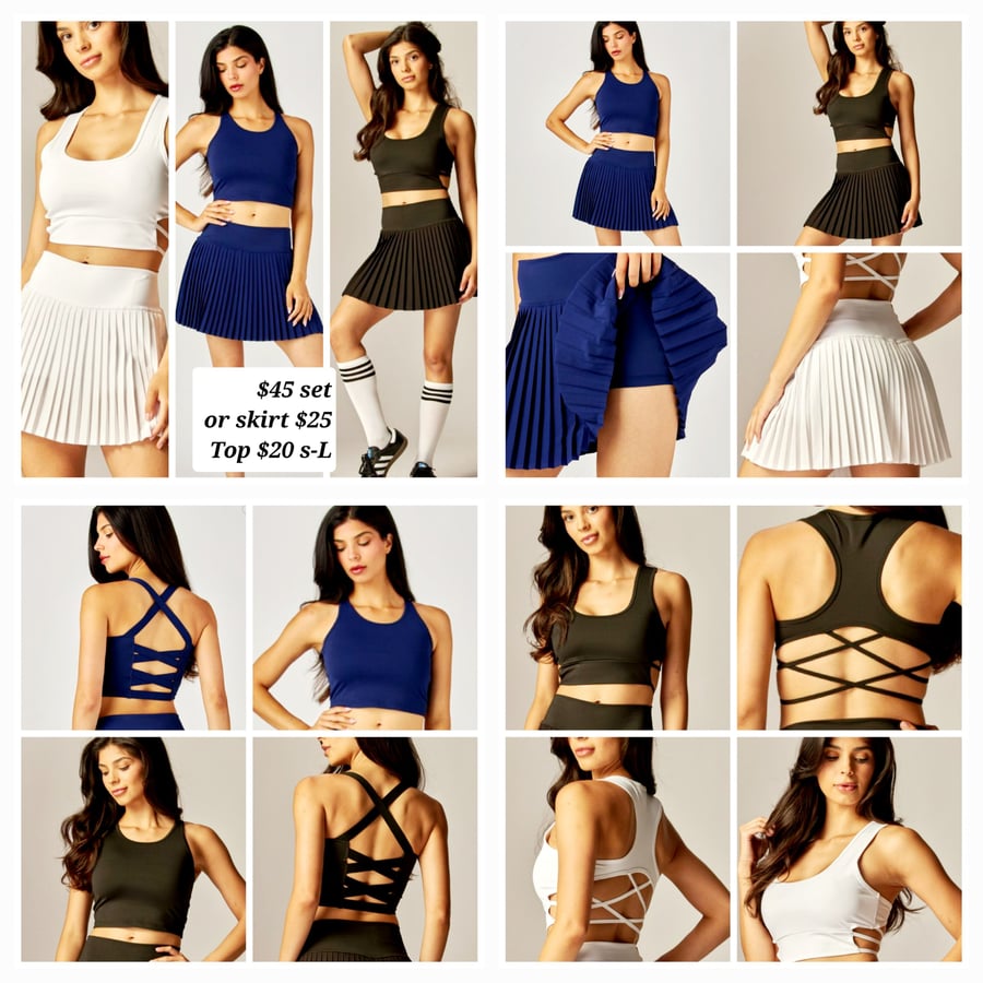 Image of Tops and skirts. Can be sold separately or as a set