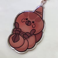 Image 1 of Little Worm Scruff Keychain