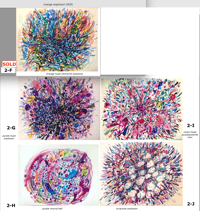 Image 4 of TEN new unique works on paper 2025 9x12 Nina Bovasso