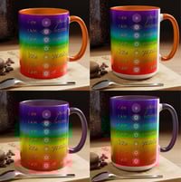 Image 3 of Rainbow Chakra Affirmations - Accent Mug