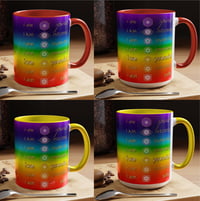 Image 1 of Rainbow Chakra Affirmations - Accent Mug