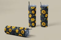 Image 1 of Sun-Kissed Floral Stainless Steel 20oz Tumbler