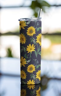 Image 2 of Sun-Kissed Floral Stainless Steel 20oz Tumbler