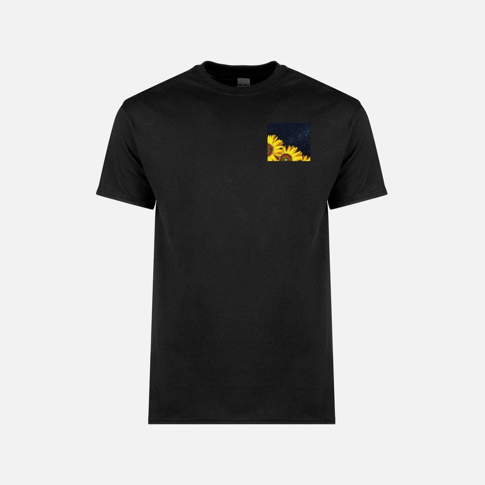 T-Shirt ~ Night Sunflowers in Black