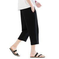 Image 1 of ZenStride Linen Cropped Pants