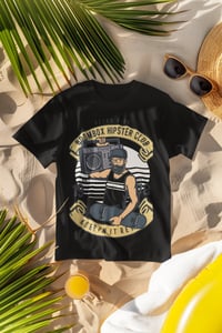 Image 1 of Retro Vibe Boombox Hipster Club Unisex Crewneck T-Shirt