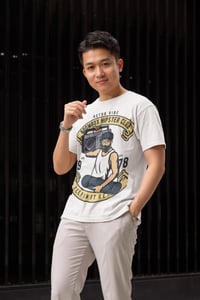 Image 3 of Retro Vibe Boombox Hipster Club Unisex Crewneck T-Shirt