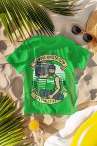 Image 4 of Retro Vibe Boombox Hipster Club Unisex Crewneck T-Shirt