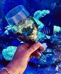 Image 3 of Townsville Workshop - Alcohol Ink Wine Glasses (Set of 2) 