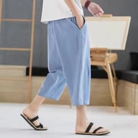 Image 3 of ZenStride Linen Cropped Pants