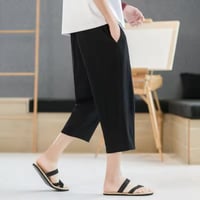 Image 5 of ZenStride Linen Cropped Pants