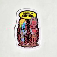 Image 1 of Beavil And Butt-Hell Matte Vinyl Sticker