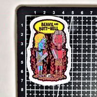 Image 2 of Beavil And Butt-Hell Matte Vinyl Sticker